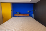 <center>Immeuble Le Corbusier</center>Le lit et l'appui-tête.