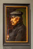 <center>Portrait de Séraphin Henner</center>Vers 1881 Huile sur bois
Donation Brault