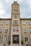 <center>Privas</center>L'Hôtel de Ville date de 1935, remarquez les armoiries de la ville et sa devise : 
