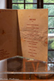 <center>Le Synclinal de la forêt de Saoû</center>Menu de l'inauguration en 1930.